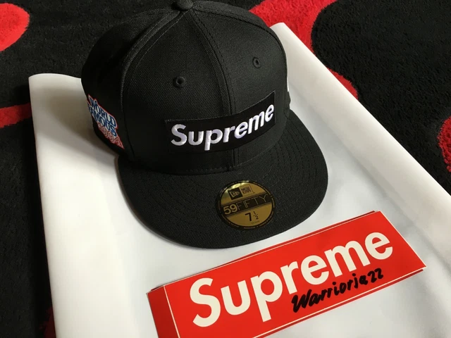 Supreme WORLD FAMOUS BOX LOGO NEW ERA キャップ 帽子 メンズ 超美品の