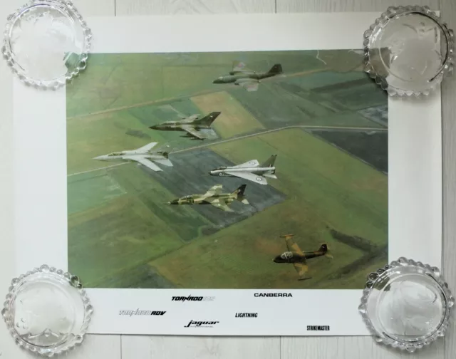 Vintage BAC/BAe Promotional Poster Featuring 6 Military Aircraft