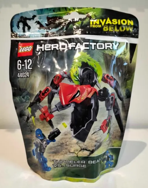 Lego Hero factory 44024 Tunneler Beast vs Surge - Blister neuf et scellé