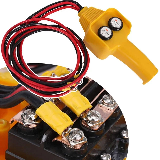 Winch Wired Controller Hand Control Assembly Push Button Style 12V For Capstan @