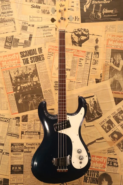 Mosrite 1965-66 The Ventures Mark I Bass Ink Blue Finish Electric Bass W/HC F/S Mosrite 1965-66 The Ventures Mark I Bass Ink Blue Finish Electric Bass W/HC F/S
