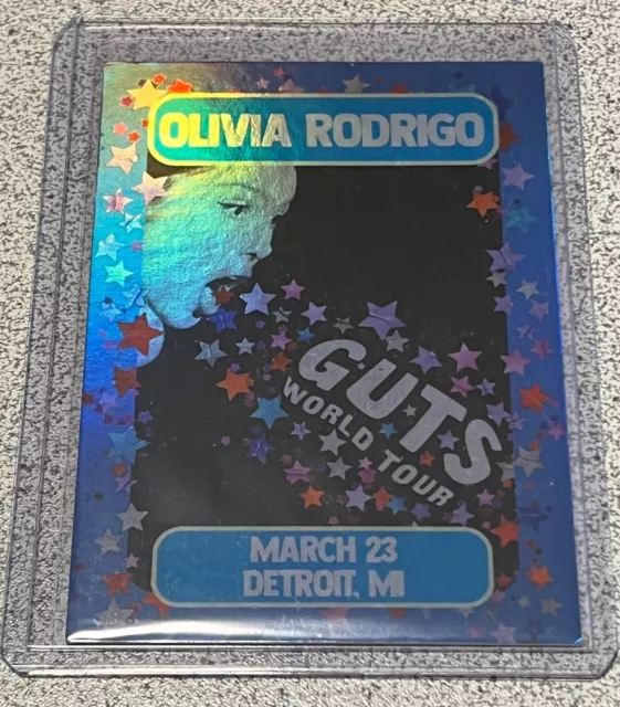 Olivia Rodrigo Guts Concert Tour City Exclusive Trading Card Detroit Michigan MI