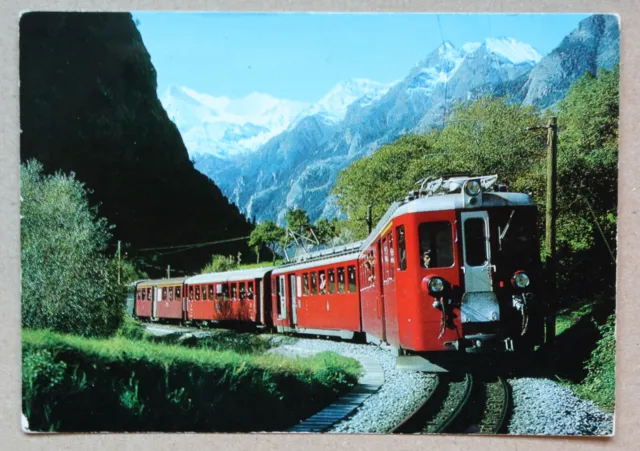 AK - Brig-Visp-Zermattbahn, 1975 gelaufen