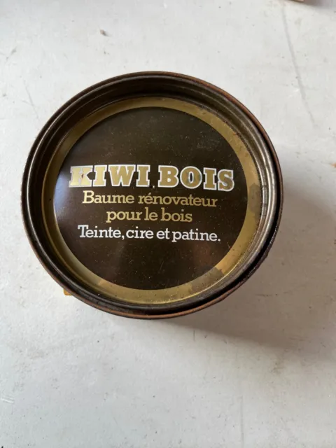 French Tin Of Kiwi Wax For Wood - Cherry Color . 500Ml .