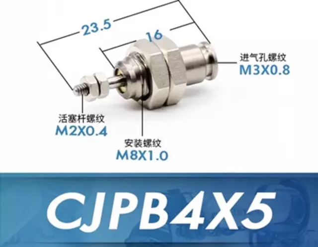 1Pcs CJPB4x5 Pin pneumatic cylinder CJPB SMC type single acting spring return
