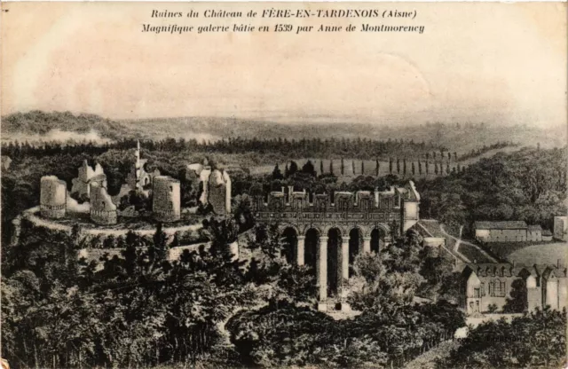 MILITARY CPA Ruins du Chateau de Fére-en-Tardenois (316130)