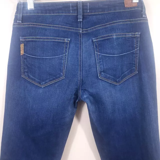 Paige Jeans Womens 27x 30 Jimmy Jimmy Skinny Denim Blue Stretch Mid Rise