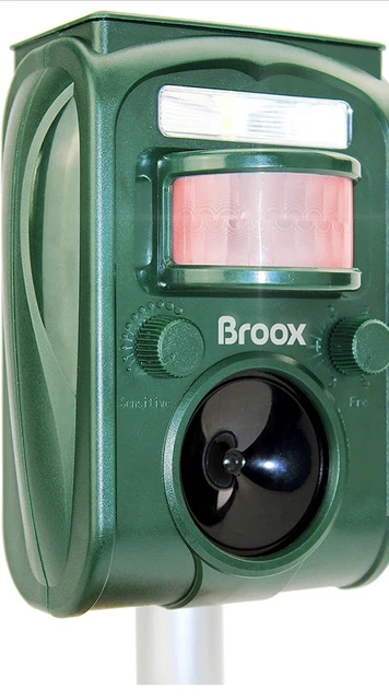🔥 Broox 2023 Upgraded Solar Animal Repellent Outdoor, Ultrasonic pest Repeller