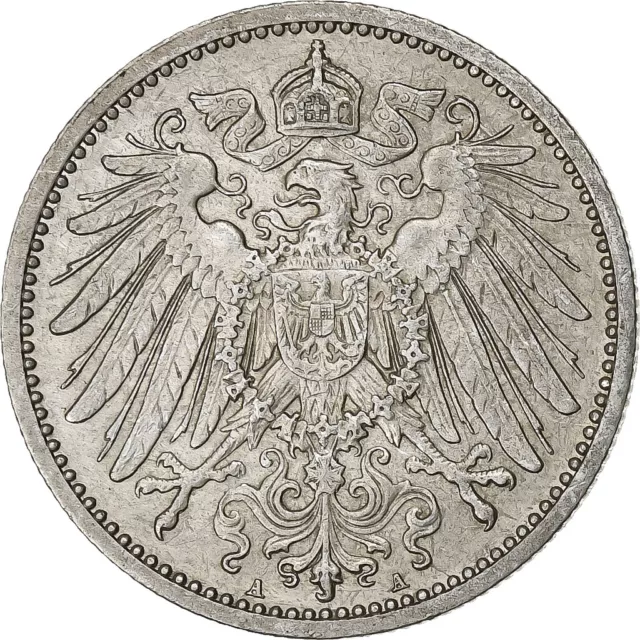 [#1163901] GERMANY - EMPIRE, Wilhelm II, Mark, 1914, Berlin, Silber, SS+, KM:14