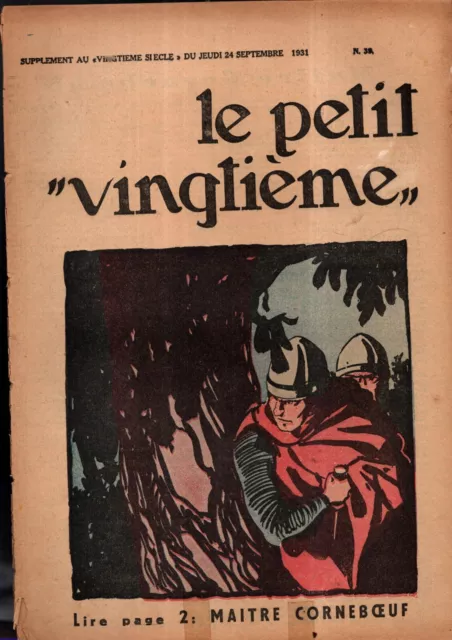 Le Petit Vingtième 1931 n°39 du 24 SEPTEMBRE. Tintin en Amérique