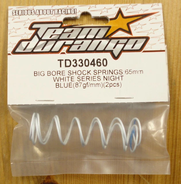 Team Durango DEX210 2WD Buggy 65mm Big Bore Shock Springs 87gf/mm 2pcs TD330460