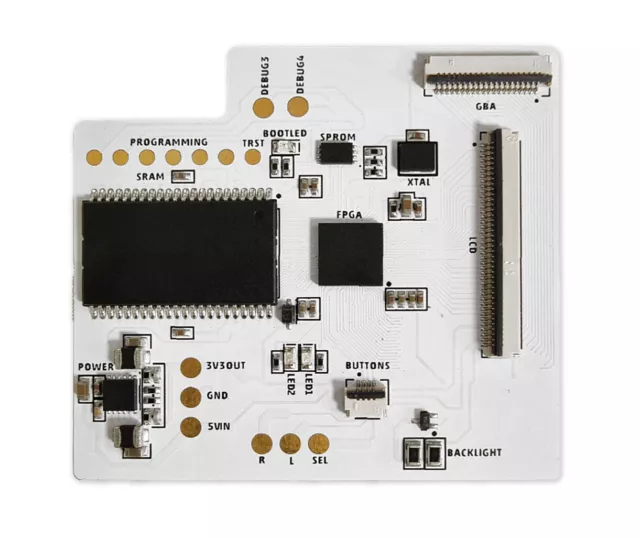 Game Boy Advance CleanScreen IPS Screen Backlit LCD Kit RetroSix OSD GBA