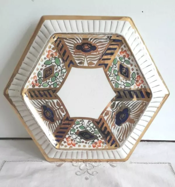 Vintage  Samual Johnson 'Burslem' Tea Pot Stand IMARI Pattern c.1900s