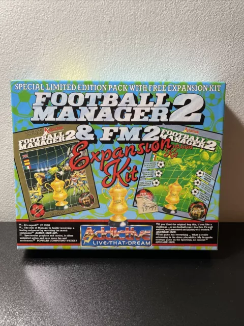 💾Atari ST--Football Manager 2 & FM2 Expansion Kit -Complete-***Untested*** VGC