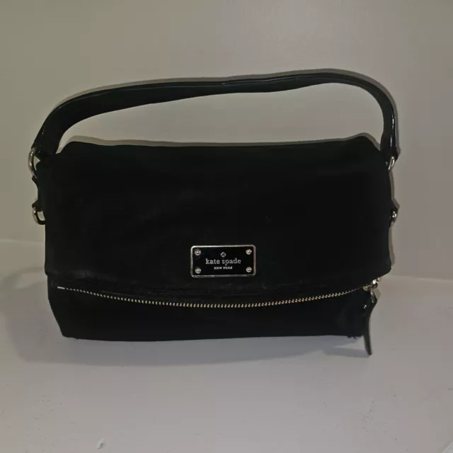 Kate Spade Black Nylon Blake Avenue Miri Satchel Bag Purse