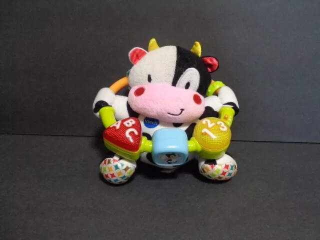 VTech Baby Lil' Critters Moosical Beads Music Toy Soft Plush Cow Crib Toy