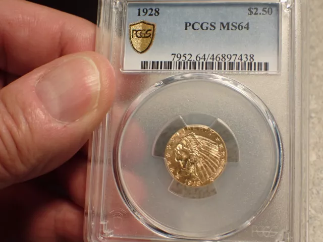 1928 Indian Quarter Eagle $2.50 Gold MS64 PCGS