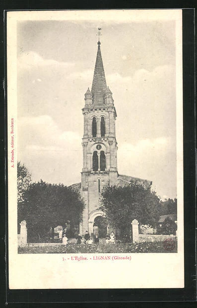 CPA Lignan, l´Eglise