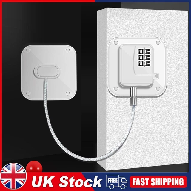 Refrigerator Door Lock Multipurpose Closet Padlock for Fridge Cabinets Drawers