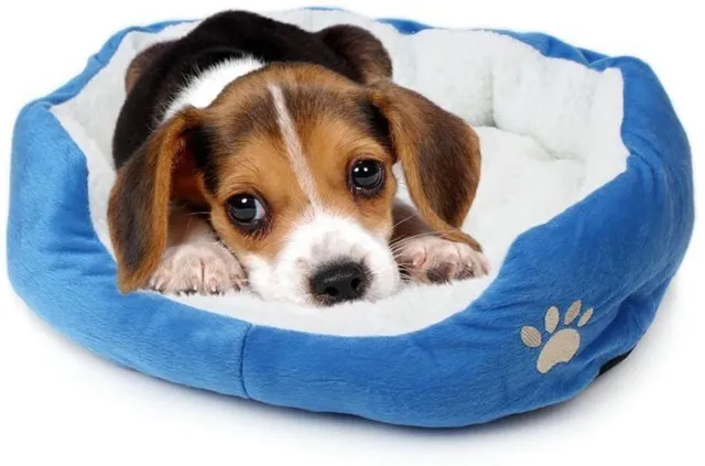 Cute Pet Dog Cat Puppy Kitten Soft Fleece Cozy Warm Nest Bed House Cotton Mat