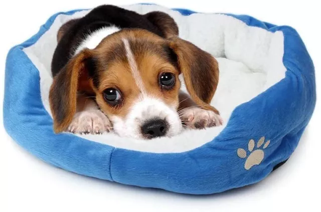 Cute Pet Dog Cat Puppy Kitten Soft Fleece Cozy Warm Nest Bed House Cotton Mat