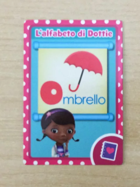 Card Disney - Dottoressa Peluche - Card Letterine - N.25 "O" Di Ombrello - New