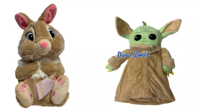 Disney Hot Water Bottle Baby Yoda/ Miss Bunny Brand New Xmas Gift Primark