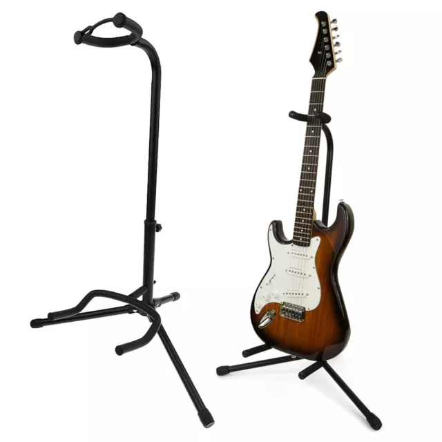 Adjustable Guitar Stand Acoustic Electric Bass Foldable Floor Rack Holder Hanger