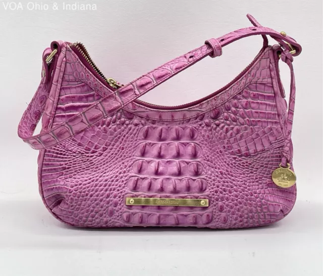 Brahmin Potion Melbourne Shayna Pink Leather Hand Bag