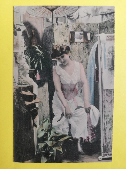 Carte Postale Fantaisie Art Nouveau, Femme Danseuse, Années 1900, France (occasion)