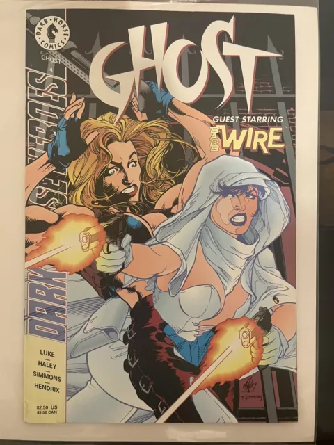 GHOST 4 July 1995 DARK HORSE COMICS BARB WIRE MATT HALEY ART