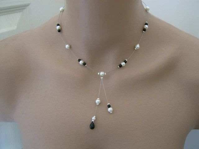 Collier Plume Blanc Ivoire Pour Mariée - Bijou Fantaisie Pas Cher, Style Bohème
