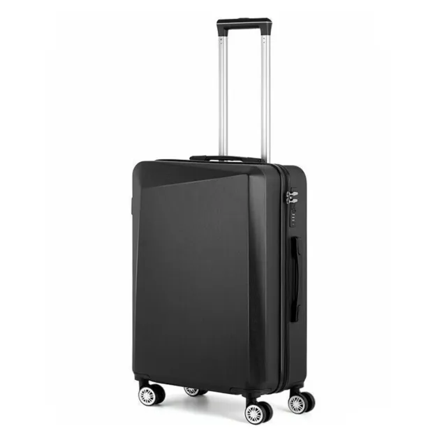 Hardside Carry On Spinner Suitcase Luggage Spinner Wheels Black TSA Lock 24 inch