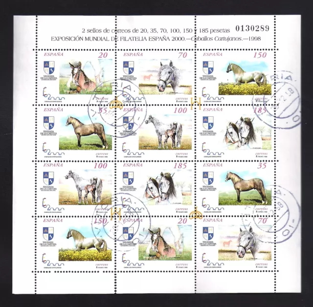 1998 - Hojita matasellada de caballos