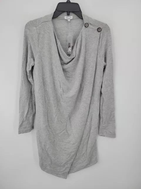 Splendid Dress Womens XS Gray Drape Neck Drapey Neck Knit Beachy Casual