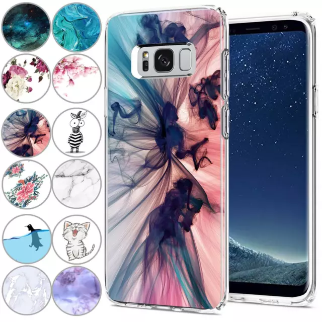 Handy Case für Samsung Galaxy S8 Plus Hülle Silikon Schutz Cover TPU Handyhülle