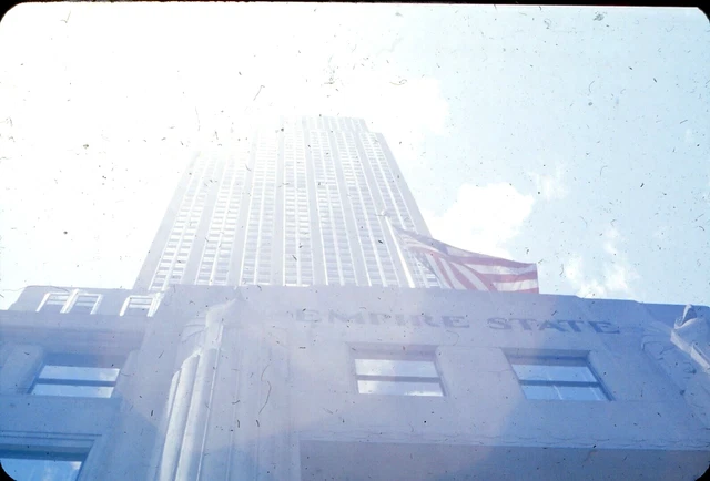 ONYC Original Slide - 1960's New York City Downtown Empire State Building #76