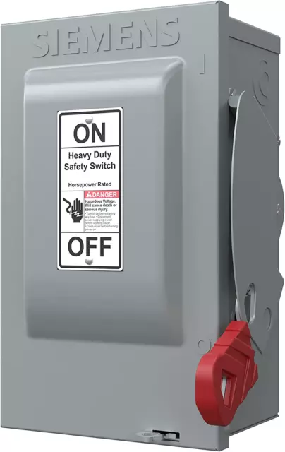 Siemens HNF361 30-Amp 3 Pole 600-Volt 3 Wire Non-Fused Heavy Duty Safety Switche