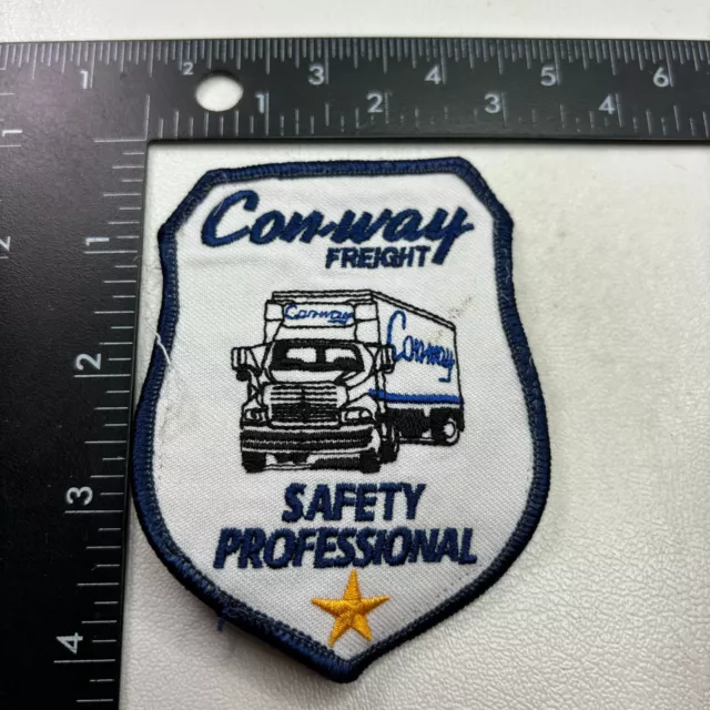 VINTAGE c 1990s Trucking Company CON-WAY FREIGHT SAFETY PROFESSIONAL Patch 001C