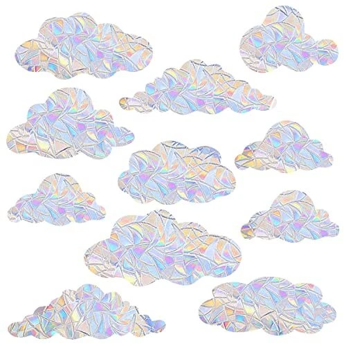 Window Clings Window Decals Static Cling Window Sticker Anti Collision Cloud
