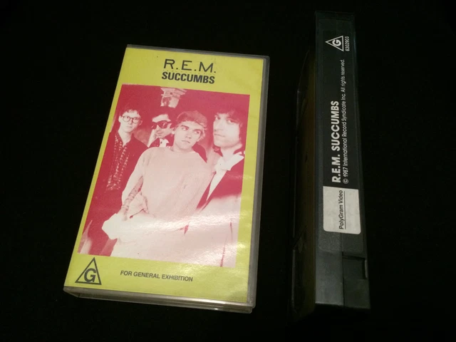 Sucomes R.E.M. REM SUCCUMBS Australian Vhs Video Pal Format $39.00 - PicClick AU