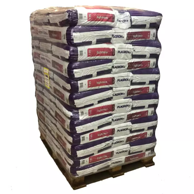 3000 Liter Plagron Light Mix mit Perlite, 60 Sack mit je 50 Liter (Palette)