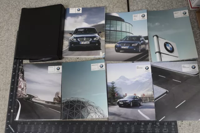 2008 08 Bmw 528I 535I 550I 528Xi 535Xi Owner's Manual Set Book Free Ship Om619