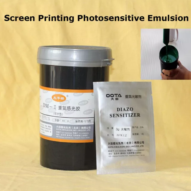 TECHTONGDA Brand New 1 Bottle 950g Screen Printing Solvent Emulsion DIY