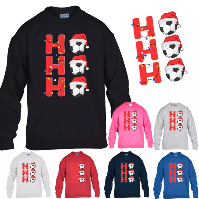 Ho Ho Ho Christmas Boys Sweatshirt Xmas Santa Unisex Girls Kids Gift Jumper