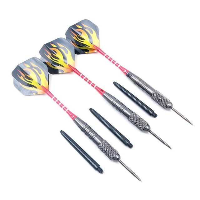 Lot De 10 Tiges De Fléchettes En Alliage D'aluminium Noir - 53 Mm Rainurées, 2BA - Pour Un Meilleur équilibre