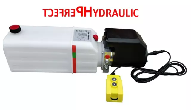Pompe hydraulique de benne 12v + Relais 150A + Boite à bouton - OCGF