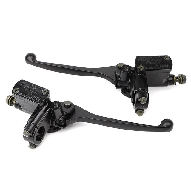 US 22MM Motorcycle Hydraulic Clutch Brake Pump Master Cylinder Levers Aluminum×2