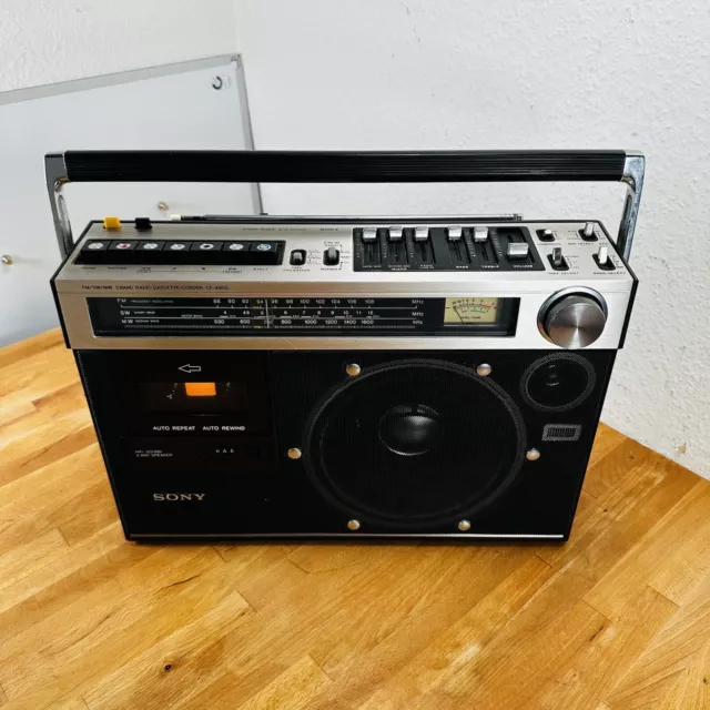 Sony CF-490S Ghettoblaster Radio FM/MW/SW1 mit Tapedeck | Made in Japan |  Rare