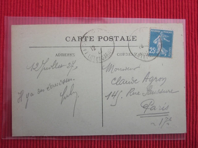 Cpa Written Stamp Villeneuve On Lot Edges Of Lot Turry Dam Lot & Garonne 2